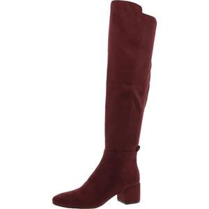 MICHAEL Michael Kors Womens Purple Faux Suede Over-The-Knee Boots Shoes New